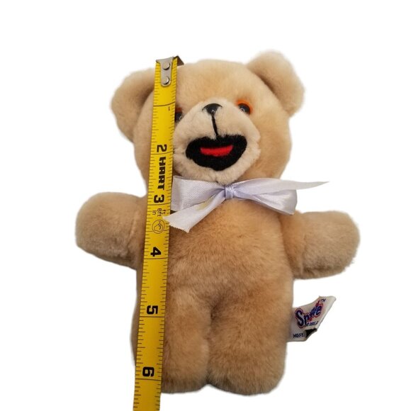 Vintage Plush Russ Snuggle Snuggles Teddy Bear 6" Stuffed Animal Toy Advertising - Picture 8 of 8